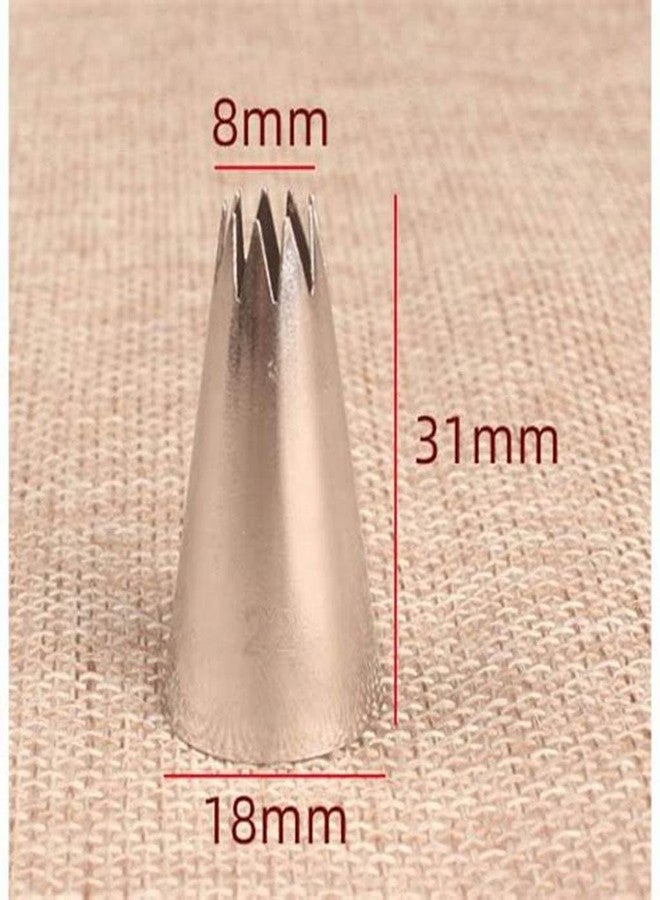 Maghya Decorating Nozzle Set - Premium Stainless Steel Icing Tips for Making Flowers, Swirls & Borders - Professional Baking Tools Kit (9 Nozzle Set) - Image 5